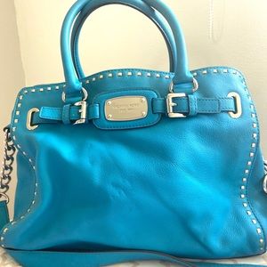 Michael Kors blue shoulder bag - Well loved